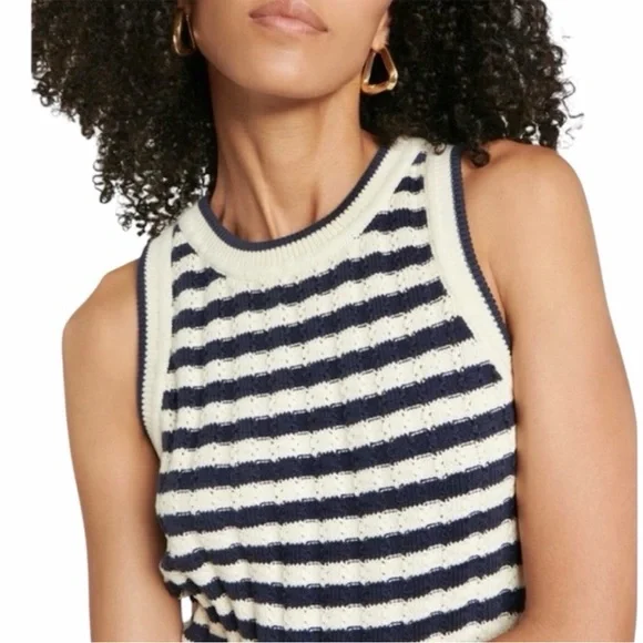 Veronica Beard Jerell knit tops stripes Tank Top size XS - Picture 1 of 7